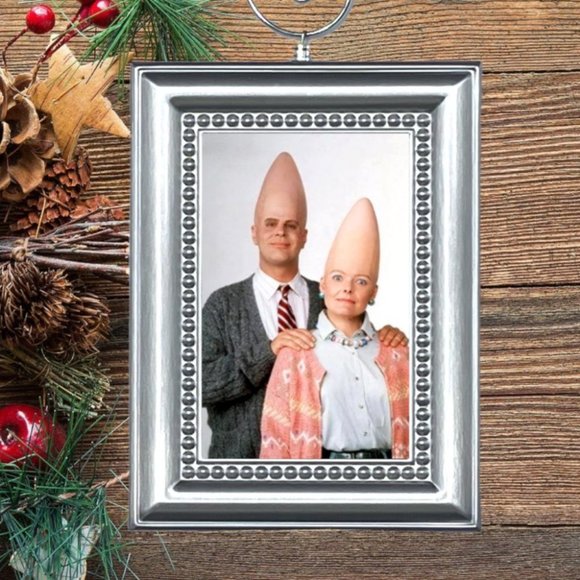 SNL Coneheads Portrait Dan Aykroyd Saturday Night Live Christmas Tree Ornament - Picture 1 of 2